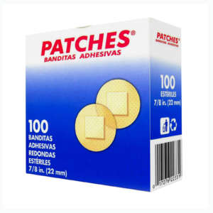 CURITAS ADHESIVAS REDONDOS 100 PIEZAS