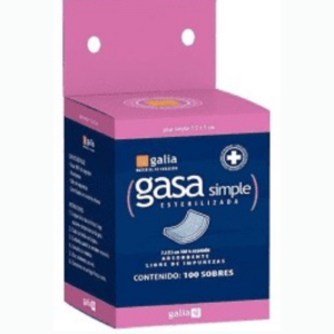 GASA ESTERIL 10X10CM 8 CAPAS GALIA C/100